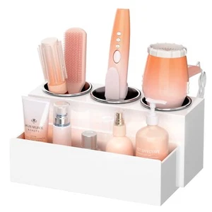 Hair Tool Organizer Acrylic Hair Dryer And Styling Holder Bathroom Countertop Bl - Picture 1 of 7