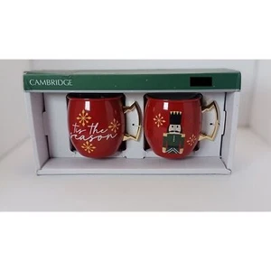 Cambridge 20 OZ Cascanueces Moscú Mule Tazas, Juego de 2 - Rojo - Imagen 1 de 10