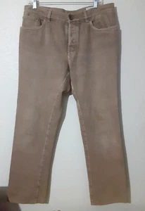 Brunello Cucinelli Jeans Men's 38x28 Tapered Leg Button Fly Low Rise Denim Italy - Picture 1 of 19