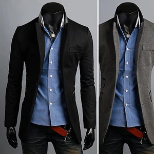 Giacca Cappotto Dandy Qualità Uomo Maglione Blazer Formale Outwear Casual Top S - Foto 1 di 9