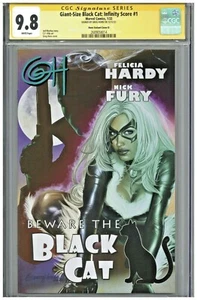 Giant Size Black Cat Infinity Score #1 CGC 9.8 SS Greg Horn Variant Cover D Sig - Bild 1 von 2