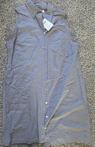 Talbots Damen schwarz/weiß kariertes Kleid Größe 12 mit Tasche ärmellos - Bild 1 von 9