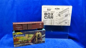 HO- ATHERN BEV- BEL -CORP 50' DOUBLE DOOR Box Car train Kit# 514 NICE ALL THERE - Picture 1 of 8