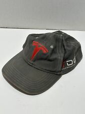 Tesla Red Logo Gray Tesla Drivers Group TDG Hat/Cap Adjustable Strap 100% Cotton
