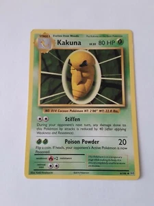 POKEMON HANDELSKARTE STUFE 1 KAKUNA LV.23 80 HP STEIFES GIF PULVER 6/108 - Bild 1 von 3