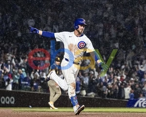 Michael Busch Walk Off Celebration Chicago Cubs 8x10 MLB Baseball Photo - Picture 1 of 1