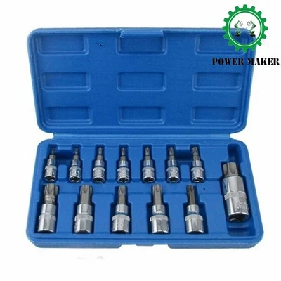 Kit Attrezzi Riparazione Auto 13pz Set Cacciaviti Presa a Impatto Testa Striglia - Immagine 1 di 3