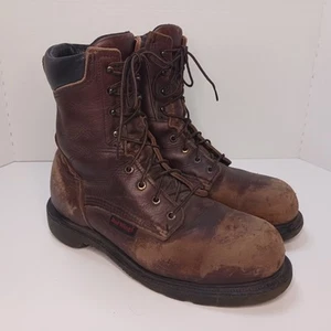 Vintage Red Wing SuperSole Steel Toe Work Boots Mens Size 9 Leather 2408 USA - Picture 1 of 19