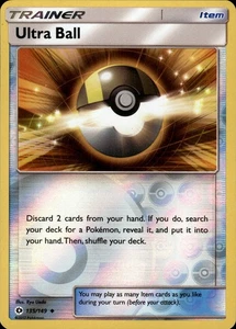 Ultra Ball - Reverse Holo - Sonne & Mond Base Set 135/149 - LP - Pokemon - Bild 1 von 2