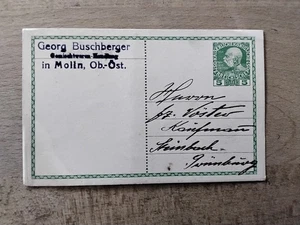Firmenpostkarte undatiert von Molln nach Steinbach-Grünburg - Bild 1 von 1