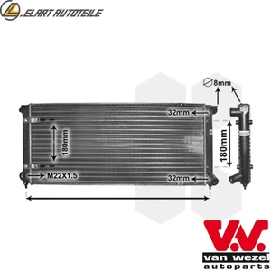 RADIATORE RAFFREDDAMENTO MOTORE 58002041 PER VW GOLF/II/Cabriolet JETTA SCIROCCO PN1V 1.6L - Foto 1 di 8