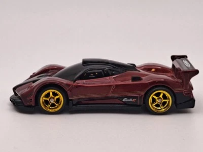 CUSTOM WHEEL SWAP HOT WHEELS Red Pagani Zonda Real Riders LOOSE - Image 1 of 4