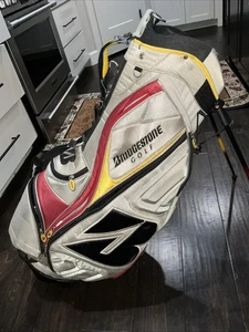 Bolso de pie ligero Bridgestone, división de palos de 6 vías, 6 bolsillos y cubierta para lluvia - Imagen 1 de 12
