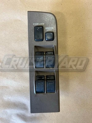 Toyota Land Cruiser OEM FJ80 FZJ80 Oak Master Power Window Switch & Bezel - Image 1 of 2