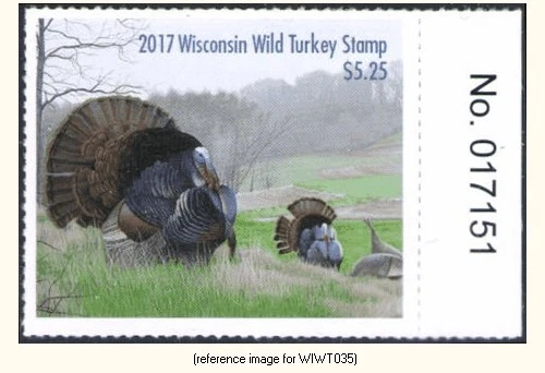 D2K Wisconsin Wild Turkey 2017 $5.25 w/#tab - Image 1 of 1