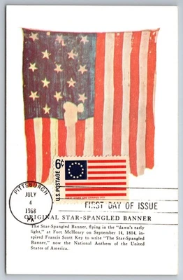 #1350 Historic Flags First Stars and Stripes 1777 FDC Maxi Card - Image 1 of 2