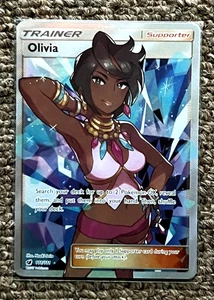 Olivia Trainer 111/111 Holo Rare Full Art Crimson Invasion Pokemon Karte NM - Bild 1 von 2