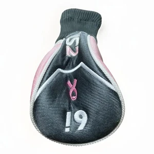 Cubierta de cabeza híbrida Lady Hogan MS2 6i gris rosa cubierta de advertencia de cáncer de mama golf - Imagen 1 de 7