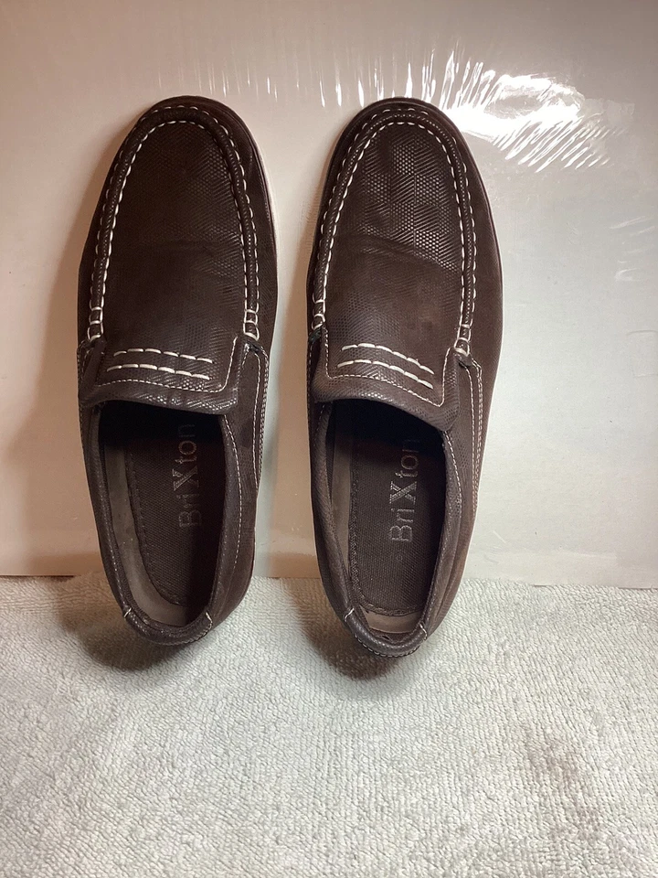 Brixton Shoes Men’s Size 8 Conley  Boat Shoes Slip On Brown - Image 1 of 4