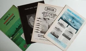 4 BROCHURE PUBBLICITARIE ANNI 80 INDUSTRIA DIFESA ITALIANA Vari Vari 1980 85 - Foto 1 di 10