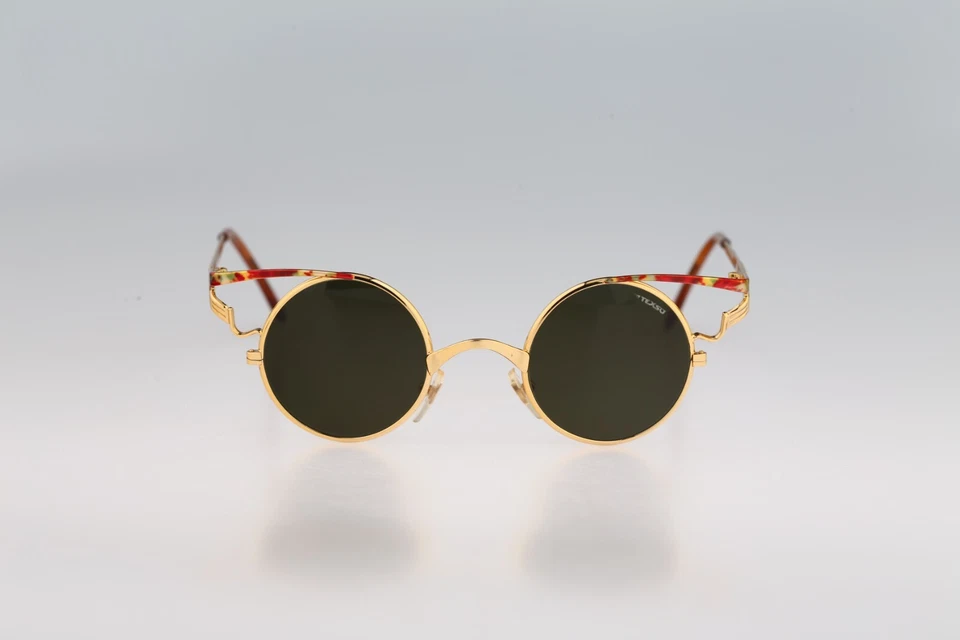 Texso на Solgir T 375, винтажный 90-х золото и черепаха редкая стимпанк солнцезащитные очки - Изображение 1 из 4