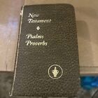 Pocket Bible 5? X 3" Gideons New Testament Psalms Proverbs Small Mini Book Brown