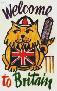 Original vintage poster WELCOME TO BRITAIN LION c.1960 - Picture 1 of 1