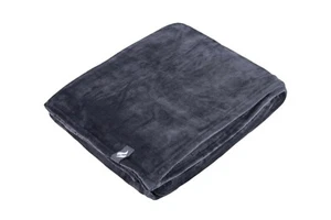 1.7 Tog Heat Holder Thermal Soft Fleece Blanket in Antique Silver 180cm x 200cm - Picture 1 of 1