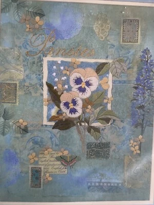 Pansy Romance Sunset Gallery Crewel Kit Nuevo en Paquete 11x14 Mariposa Foto 1 de 4