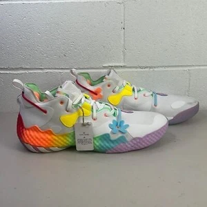 Adidas James Harden Signature Series Athletic Shoes Sz 18 HQ1271 rainbow VOL 6 - Picture 1 of 7