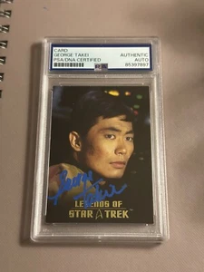 George Takei 2004 Star Trek Legends Signed Auto PSA DNA Rittenhouse Lt. Sulu - Picture 1 of 2