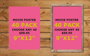 (40) PACK POSTER SPEZIAL - ALLE (40) 9"X12" POSTER IN UNSEREM SHOP! - Bild 1 von 1
