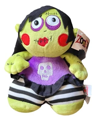Girl Zombie 8.5" Plush Stuffed Toy Doll Creepy Plushie - Image 1 of 3