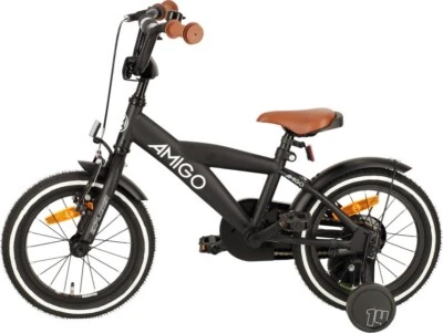 AMIGO Explorer 18 Zoll Jungen Rücktrittbremse Schwarz/Weiß - Bild 1 von 4