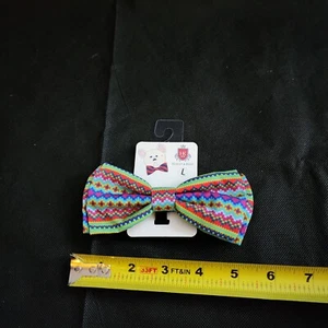 Huxley & Kent Dog Bow Tie Fairisle Size Large NWT  - Picture 1 of 3