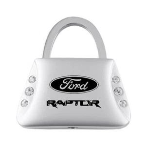 Ford Raptor Keychain & Keyring - Purse Shape Key Chain with Crystals Bling - Picture 1 of 3