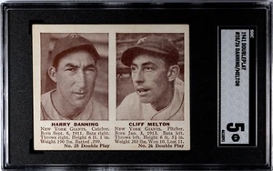 SGC 5 - 1941 Double Play # 25/26 Harry Danning/Cliff Melton New York Giants - Picture 1 of 2