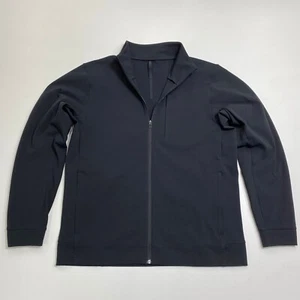 Chaqueta Lululemon Sojourn Para Hombres XL Negra Bolsillos Internos Cremallera Cuello Imitado Ropa Activa - Imagen 1 de 11