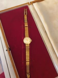 Ladies Longines 9ct Gold Watch and Bracelet Hallmarked 1961