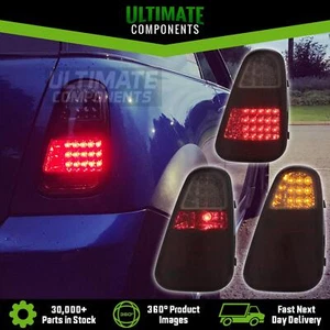 BMW Mini R53 Hatchback 2002-2004 FULL LED Red Smoked Rear Tail Lights Lamps Pair - Picture 1 of 7