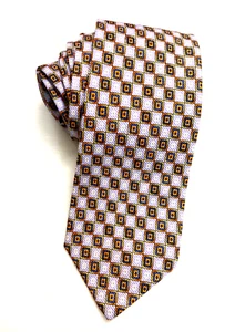 Corbata extra larga Robert Talbott para Rochester Big & Tall - Periwinkle 67", 4" de ancho - Imagen 1 de 6