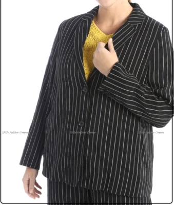 ✨MARINA RINALDI   LINEN Canvas Blazer   Plus size 31-USAW22_IT60_D52_FR56 - Image 1 of 4