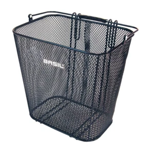 Basil Hinterradkorb Cardiff 34,5 x 29 x 34,5 cm, engmaschig, schwarz - Bild 1 von 1