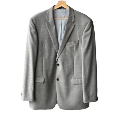 Tommy Hilfiger Blazer Chaqueta Abrigo Prendas exteriores Gris Lana Worsted Preppy Business 42 Foto 1 de 4