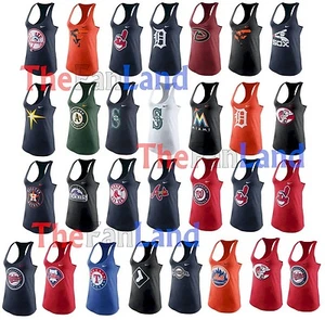 New MLB Nike Women's Tri Blend Tank Top Shirt - Picture 1 of 30