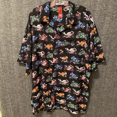 Marc Ecko Unltd Mens Shirt XXL 2XL Superbike Racing Button Up Vintage 90's - Image 1 of 4