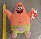 RARE 2006 TY Spongebob Squarepants Patrick Star Plush Toy Beanie Babies NEW
