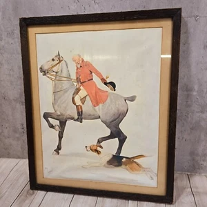 Cecil Aldin 'The Huntsman' Lithograph Print - Framed 31x37cm Vintage Hunting - Picture 1 of 18