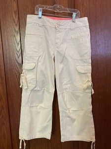 Greendog Cream Cargo Capri Pants Girl's Size 14 NWOT - Picture 1 of 3