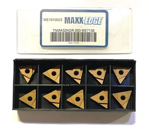 Maxx-Edge Carbide Insert TNMA 32NGR.093 Grade ME7135 Grooving Inserts 10 Pack - Picture 1 of 1